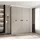 abiks möbel Drehtürenschrank COMO 200 x 245,5 x 50 cm Schwarz