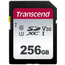 Transcend 256GB SDXC 300S Speicherkarte, UHS-I U3, V30, bis zu 100 MB/s | Ideal für Digitalkameras & Full HD Video