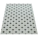 Paco Home In- & Outdoorteppich, Mit Retro-design Balkon Terrasse 3d-web-art In Grau Beige, Grösse:80x150 cm