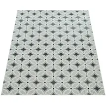 Paco Home In- & Outdoorteppich, Mit Retro-design Balkon Terrasse 3d-web-art In Grau Beige, Grösse:80x150 cm