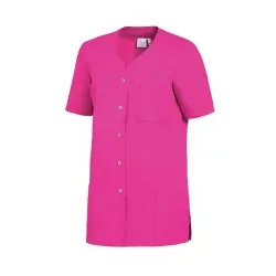 Leiber Kasack, kurzarm, Damen, mit Druckknopfleiste, fuchsia 08/2549/36-44 , Größe: 44