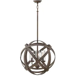 Außenleuchte Hängelampe Deckenlampe Metall-Bänder Vintage-Stil 5 Flammig IP44