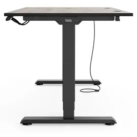 Yaasa Schreibtisch Desk Essential 120 x 80 cm Eiche dunkel/Schwarz