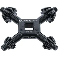 BGS BGS-8625 Bohrfutter-Kreuzschlüssel Ø 4 / 5,5 / 6 / 7 mm