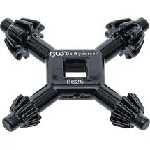 BGS BGS-8625 Bohrfutter-Kreuzschlüssel Ø 4 / 5,5 / 6 / 7 mm