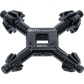 BGS BGS-8625 Bohrfutter-Kreuzschlüssel Ø 4 / 5,5 / 6 / 7 mm
