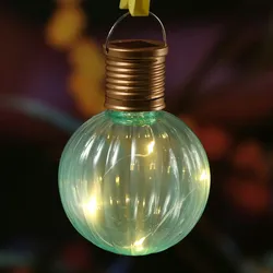 LED Solar Glühbirne Kugelleuchte für Garten Terrasse Balkon türkisblau