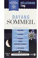 Dayang Comprimé Sommeil Mélatonine 1 mg, Comprimé, complément alimentaire à base de mélato Comprimé(S) 14 pc(s)