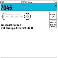Industrial Quality Supplies ISO 7045 Form C Linsenkopfschraube VG