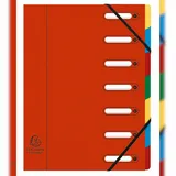 Exacompta Ordnungsmappe Harmonika A4 Rot 8 St.