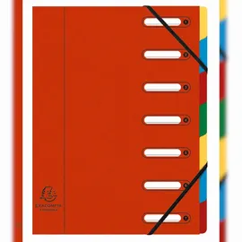 Exacompta Ordnungsmappe Harmonika A4 Rot 8 St.