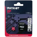Patriot EP Serie Micro SDXC V30 A1 UHS-I U3 4K UHD Speicherkarte - mit SD-Adapter