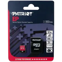 Patriot EP Serie Micro SDXC V30 A1 UHS-I U3 4K UHD Speicherkarte - mit SD-Adapter