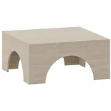 [en.casa] Vivatka Gelb Holz 80 x 80 x 37 cm