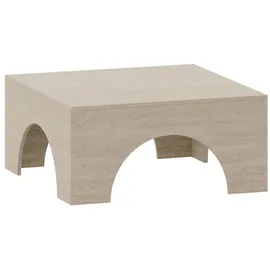 [en.casa] Vivatka Gelb Holz 80 x 80 x 37 cm