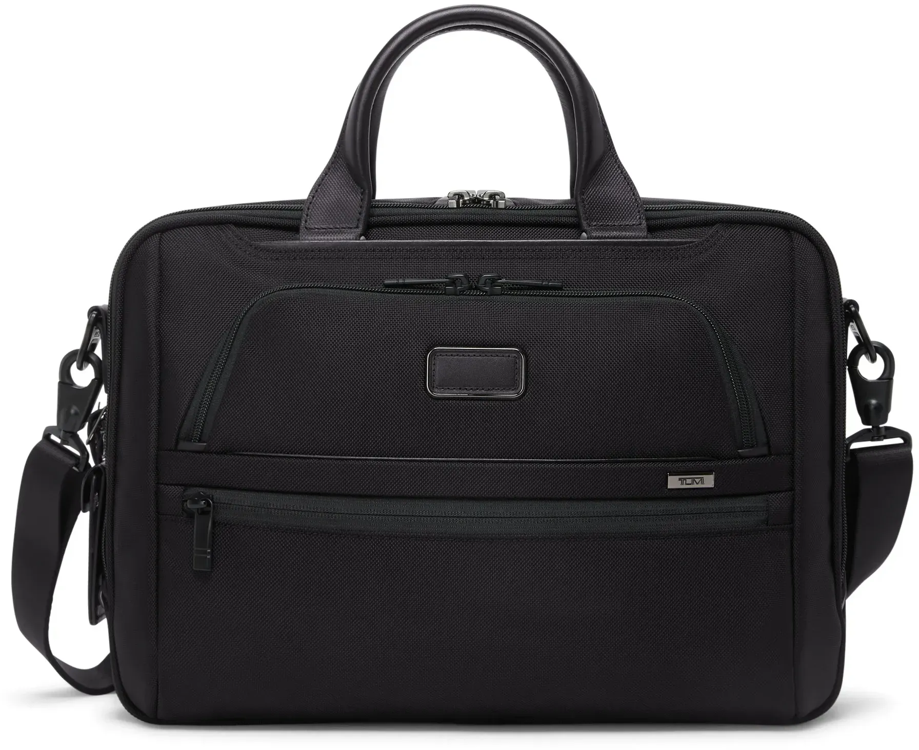 Tumi Alpha 4 Black Aktentasche aus Leder