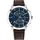 Tommy Hilfiger Henry 1710476 Herrenuhr - Blau/Braun/Silber