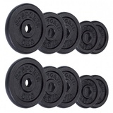 ScSPORTS® Hantelscheiben Set, (25 kg, 30/31mm Gusseisen, Gewichtsscheiben, Gewichte,