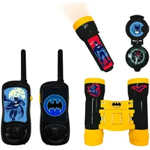 Lexibook Lexibook, Batman, Abenteurer-Set für Kinder, Walkie-Talkies, Fernglas, Kompass, Taschenlampe, schwarz/gelb, RPTW11BAT