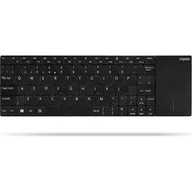 Rapoo E2710 Wireless Keyboard mit Touchpad DE schwarz (16170)