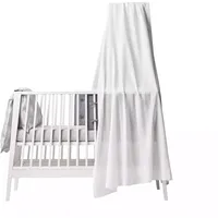 Leander Himmel für LineaTM und LunaTM Babybett Weiß, Weiß