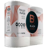 BlackSatino Toilettenpapier BlackSatino Toilettenpapier, 4 x 400 Blatt, 2-lagi (4-St) weiß