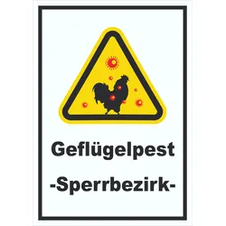 Geflügelpest Schild A1 (594x841mm)