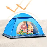 Automatisches Strandzelt – Wasserdichte Pop-Up-Zelte für Camping | UPF 50+ UV-Schutz Sofortzelt | Atmungsaktive, faltbare, einfache Zelte für 2 Personen, tragbare Zelte mit Doppelreißverschluss für de