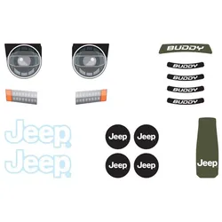 BERG Aufkleber-Set für Buddy Jeep 2.0, Design 2024