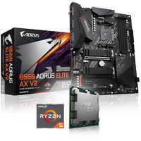 Memory PC Aufrüst-Kit Bundle AMD Ryzen 5 5600G 6X 3.9 GHz, GIGABYTE B550 AORUS Elite AX V2, komplett fertig montiert inkl. Bios Update und getestet