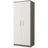 moeblo Drehtürenschrank MARSALA 80 x 193 x 50 cm Grau