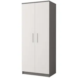 moeblo Drehtürenschrank MARSALA 80 x 193 x 50 cm Grau