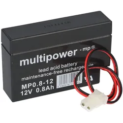 Multipower Blei-Akku MP0,8-12AMP Pb 12V 0,8Ah