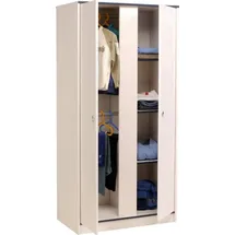 Parisot Kinderkleiderschrank Smoozy 2-türig MDF weiß