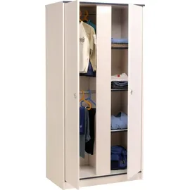 Parisot Kinderkleiderschrank Smoozy 2-türig MDF weiß