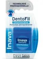 Inava DentoFil Chlorhexidine Fil dentaire ciré chlorhexidine Dentaire 50 m