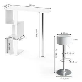 Vicco Bartisch Vincent 113 x 39,8 cm Weiß