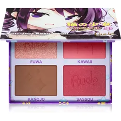 Rude Cosmetics Manga Face Palette Lidschatten & Kontourpalette für das Gesicht Farbton Purr-fect Neko-Chan 11.2 g