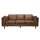 miliboo Couch Leder 3-Sitzer Braun