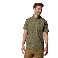 Columbia Rapid RiversTM Printed Kurzarmhemd - Stone Green - M