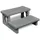 vidaXL Spa-Treppe grau