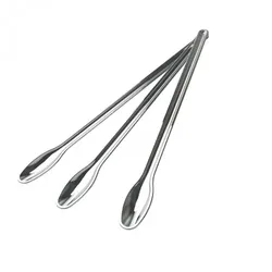 Einweg Kaffee Rührer aus Plastik Silber Metallisiert 11cm (PS), 200 Stück - Mank