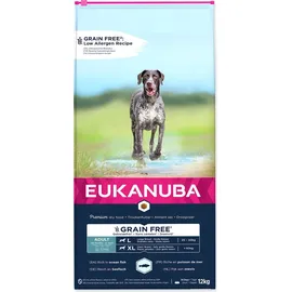 Eukanuba Grain Free Adult große Rassen Seefisch 12 kg