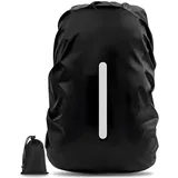 AVANA Regenschutz für Rucksäcke mit Reflexstreifen (10-70L) wasserdichte Regenhülle Schulranzen Rucksack Cover reflektierender Rucksacküberzug