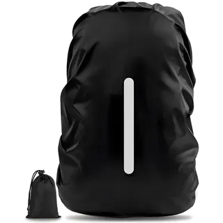 AVANA Regenschutz für Rucksäcke mit Reflexstreifen (10-70L) wasserdichte Regenhülle Schulranzen Rucksack Cover reflektierender Rucksacküberzug