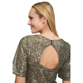 Vera Mont Pailletten-Bluse Braun 46