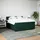 vidaXL Boxspringbett 180 x 200 cm Dunkelgrün