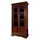 Massivmoebel24 Vitrine Akazie 98 x 46 x 191 cm Braun