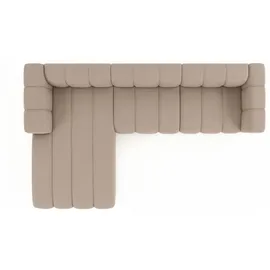 kaiser möbel Ecksofa L-Form GRAND 318 cm, stoff Salvador, Beige, Links - Beige
