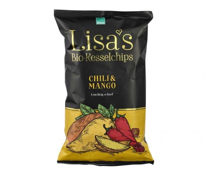 Lisas Chips Kesselchips Chilli & Mango bio